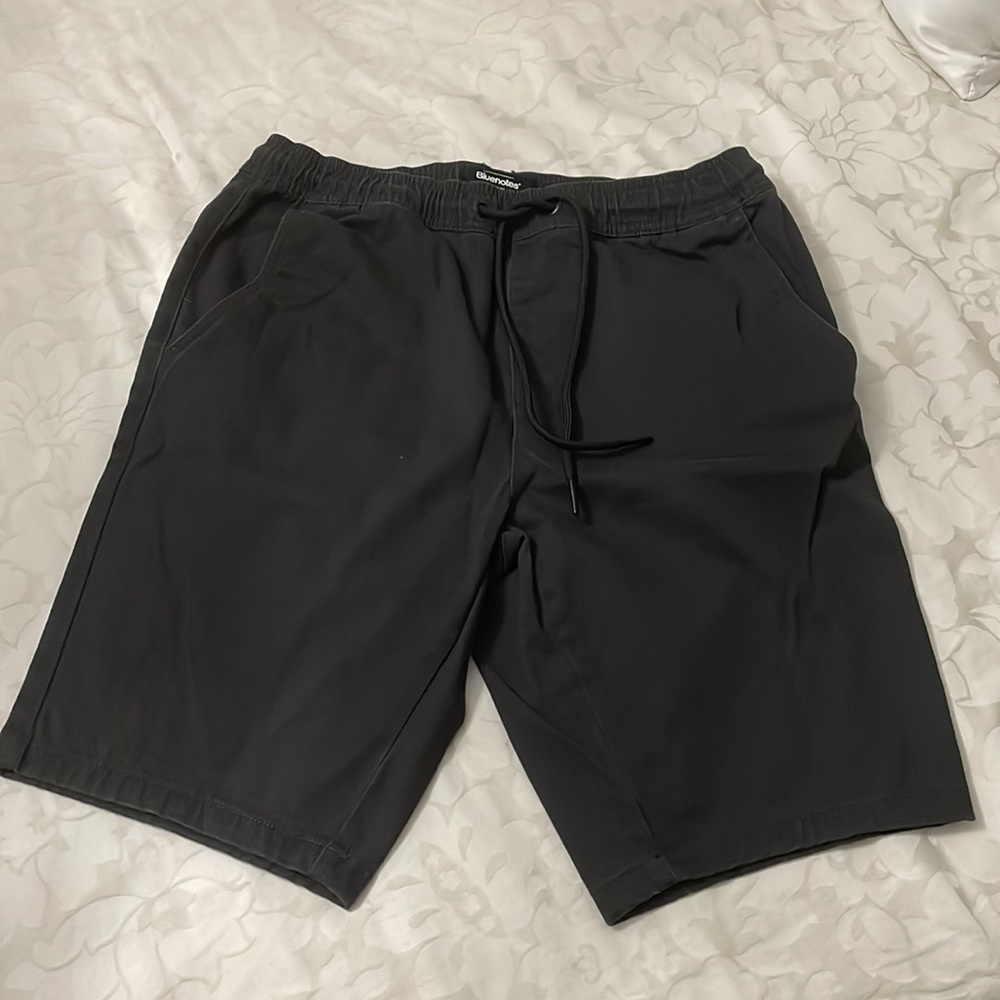 BLUENOTES DENIM MENS SIZE LARGE BLACK JOGGER SHORTS